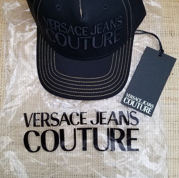 New Men's "Versace Couture" Black Baseball Cap - Picture 9 of 9
